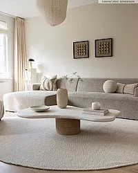 Round rug - Coastal (cream)