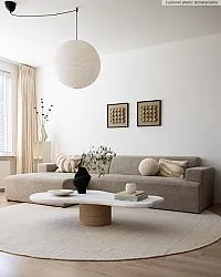 Round rug - Coastal (cream)