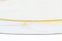 Round rug - Cerasia (beige/white/gold)