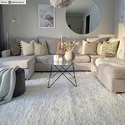 Shaggy rugs - Cosy (white)