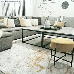 Wilton rug - Cesina (stone/white/gold)