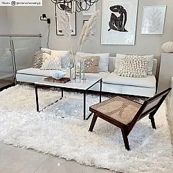Shaggy rugs - Janjira (white)