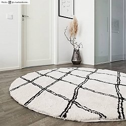 Round rugs - Morocco (black/white)