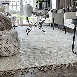 Rag rug - Silje (white)