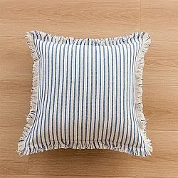 Cushion covers - Fringed (blue)