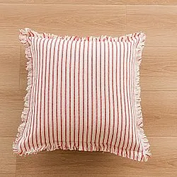 Cushion covers - Fringed (red)