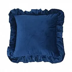 Cushion covers - Ruffled (blue)