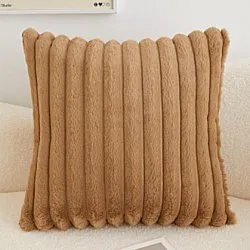 Cushion covers - Soft stripes (brown)