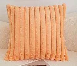 Cushion covers - Soft stripes (orange)