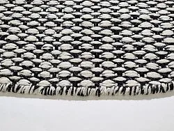 Round rug - Delly (black/white)