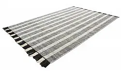 Denim rug - Ally (black/off white)