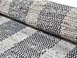 Denim rug - Ally (black/off white)