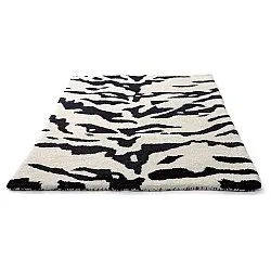 Door mat - Zebra Tufted Wool Premium (white/black)