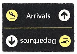 Door mat - Airport (black)