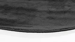Round rug - Recycled PET with viscose look (black)