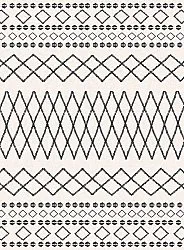 Wilton rug - Safi (black/white)