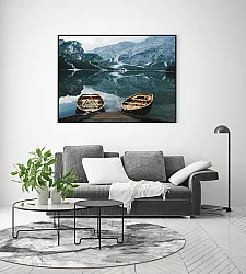 Round rug - Mermer (grey/white)
