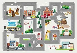 Childrens rugs - City Street (multi)