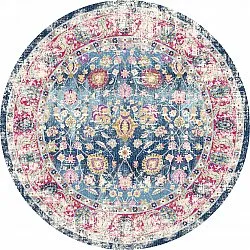 Round rug - Bouhjar (blue/pink/multi)