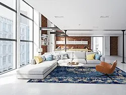 Wilton rug - Taknis (blue)