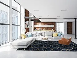 Wilton rug - Remy (dark blue)