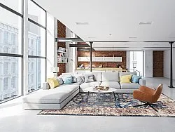 Wilton rug - Bouhjar (dark blue/multi)