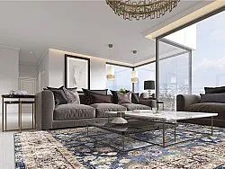 Wilton rug - Bouhjar (dark blue/multi)