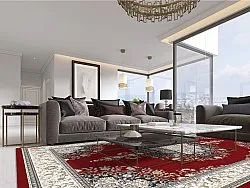 Wilton rug - Lice (red/multi)