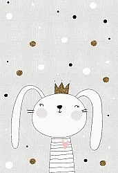Childrens rugs - Rabbit Crown (grey)