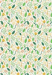 Wilton rug - Fleur (yellow/green/multi)