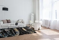 Wilton rug - Nyx (black/multi)