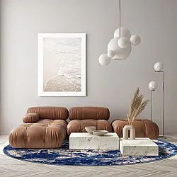 Round rug - Temima (blue)