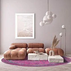 Round rug - Gombalia (purple)