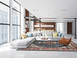 Wilton rug - Vakifli (blue/multi)