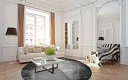Round rug - Megara (grey)
