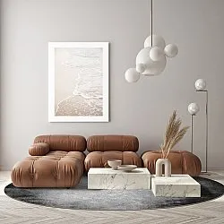 Round rug - Megara (grey)