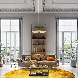 Round rug - Salitto (gold)
