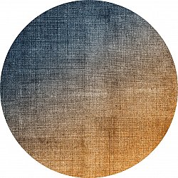 Round rug - Librilla (brown/blue)