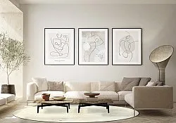 Round rug - Osuna (grey/beige)