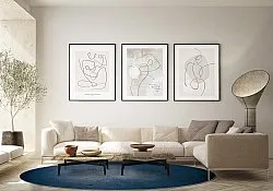 Round rug - Novelia (blue)
