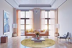 Round rug - Lumio (beige)