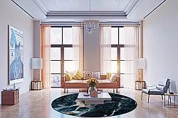 Round rug - Narbolia (blue/multi)