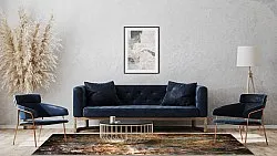 Wilton rug - Trepito (brown/blue/multi)