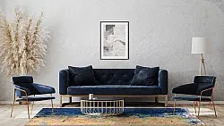Wilton rug - Sindia (beige/blue)