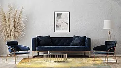 Wilton rug - Palau (gold/beige/blue)