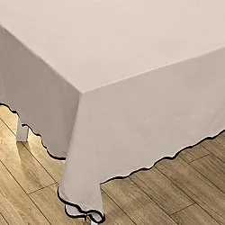 Cotton tablecloth - Yrsa (light beige)