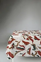 Cotton tablecloth - Amalie (beige/rust)