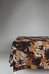 Cotton tablecloth - Asta (brown)
