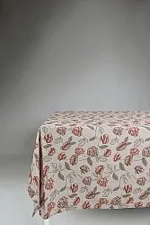 Cotton tablecloth - Wreath (pink)