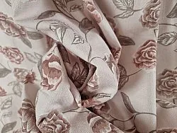 Cotton tablecloth - Wreath (pink)